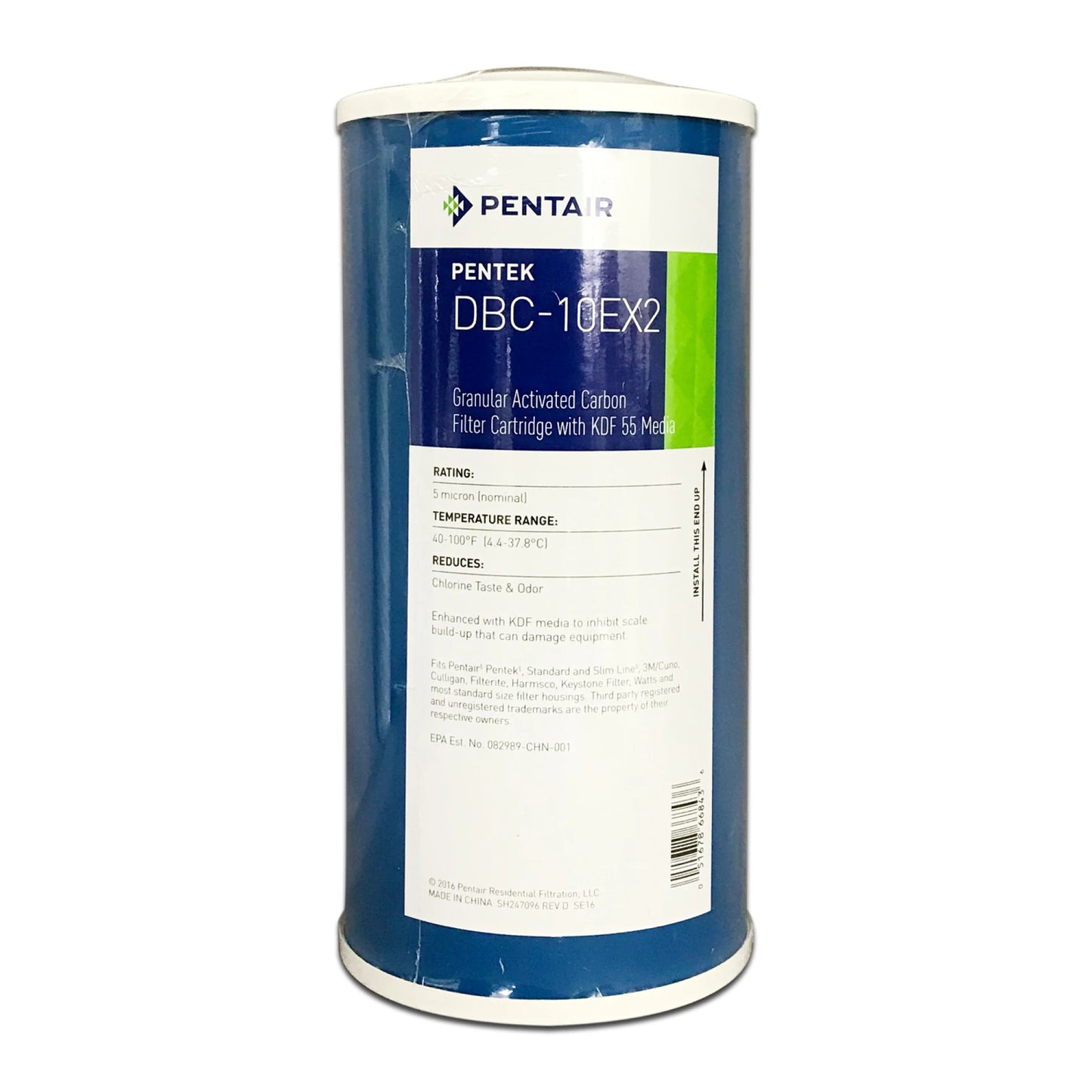 Pentek DBC-10EX2 KDF Carbon Filter - 10" Jumbo 4.5", GAC + Scale Inhibition NZ