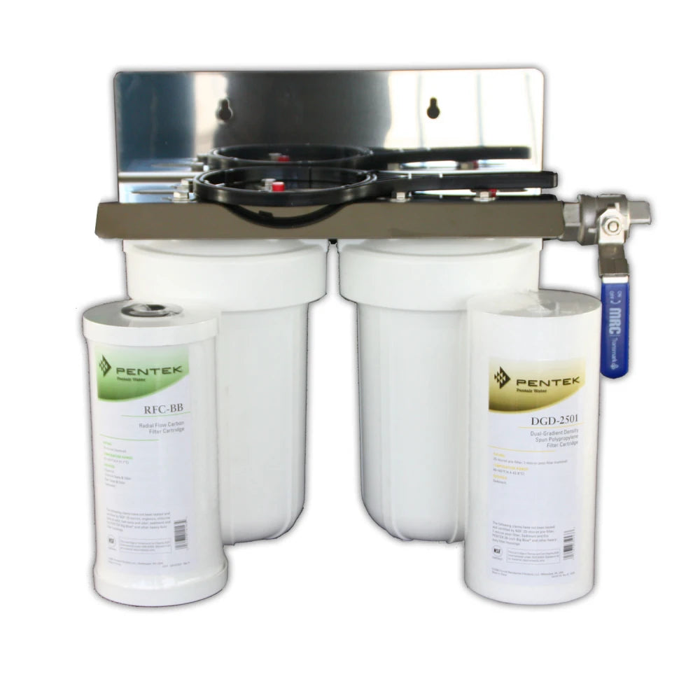 Pentair 10" Jumbo Twin Whole House Water Filter System