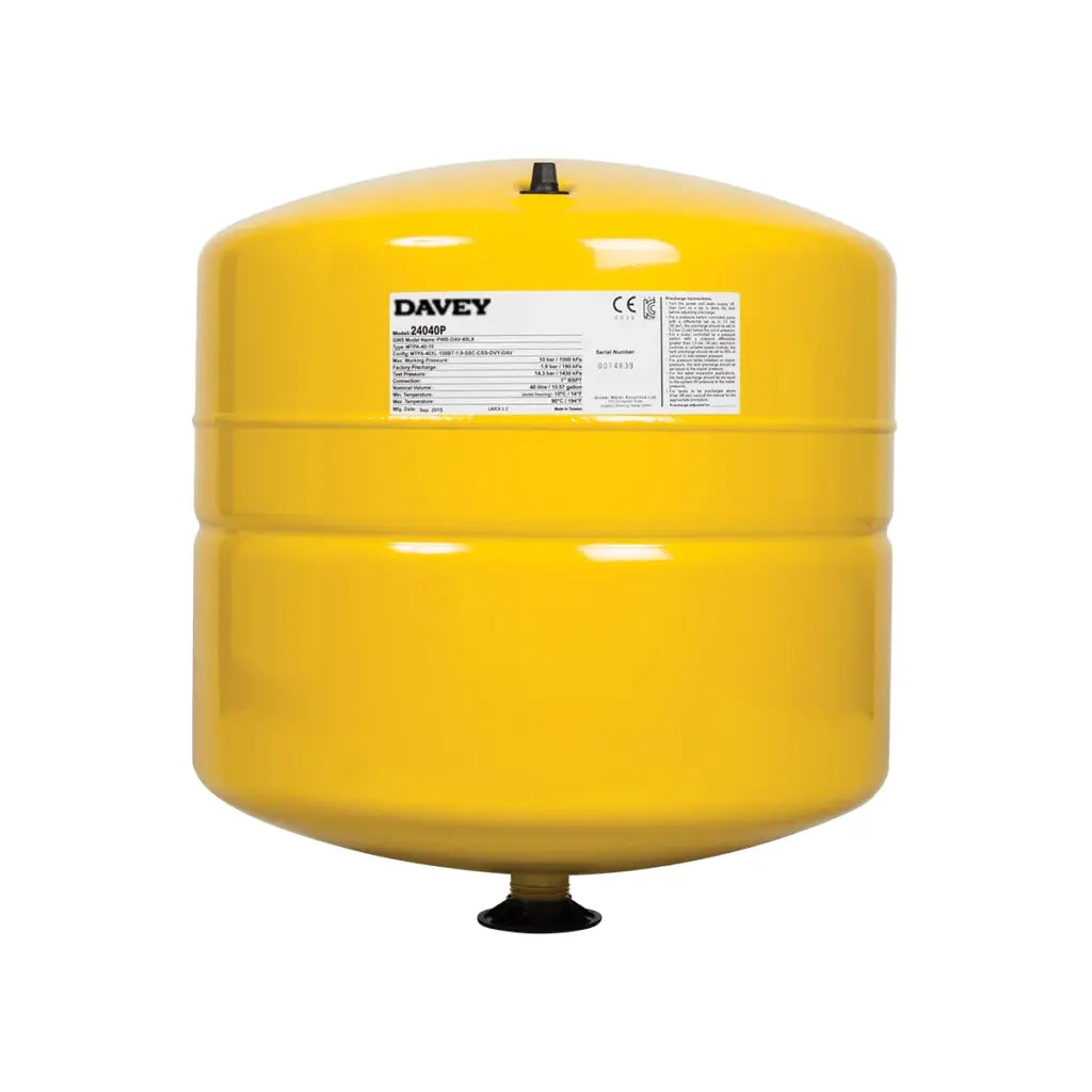 Davey Supercell Pressure Tank – 8L, 18L, 40L, 60L & 100L | NSF Certified