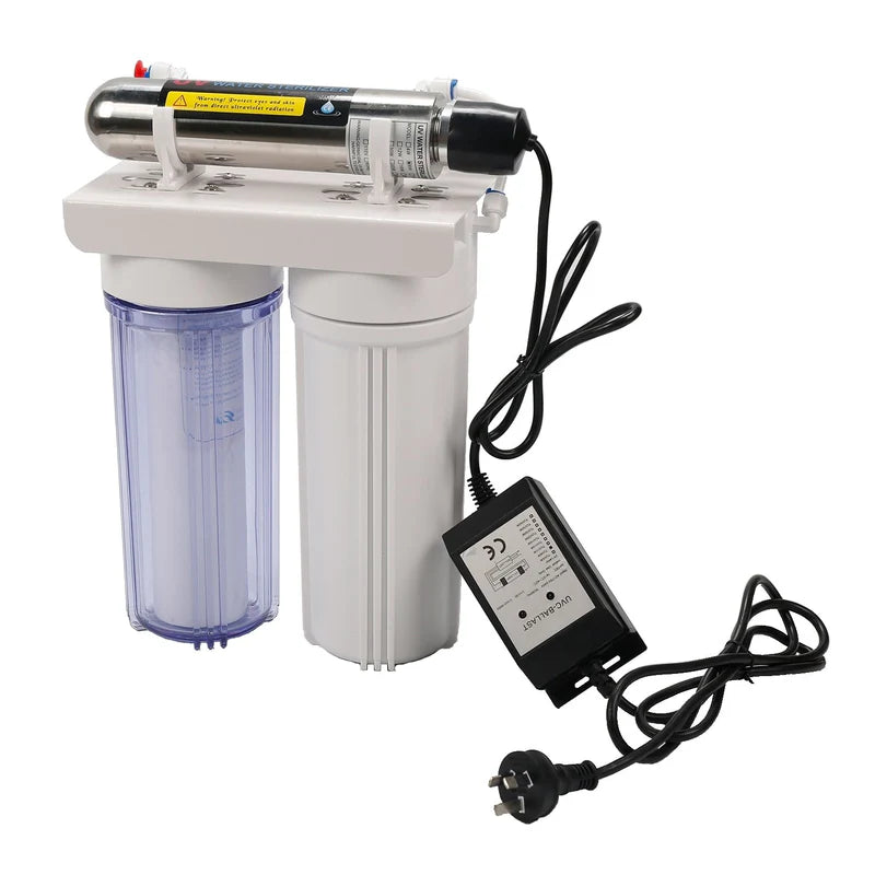 Trevoli 3S-102UV Underbench UV Water Filter - 3 Stage, 99.9% Bacteria and Parasite Reduction NZ