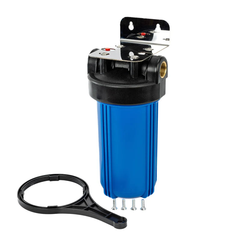 Trevoli Big Blue 10 Inch Single Filter Housing - Option 1, Rainwater & Tank Water NZ
