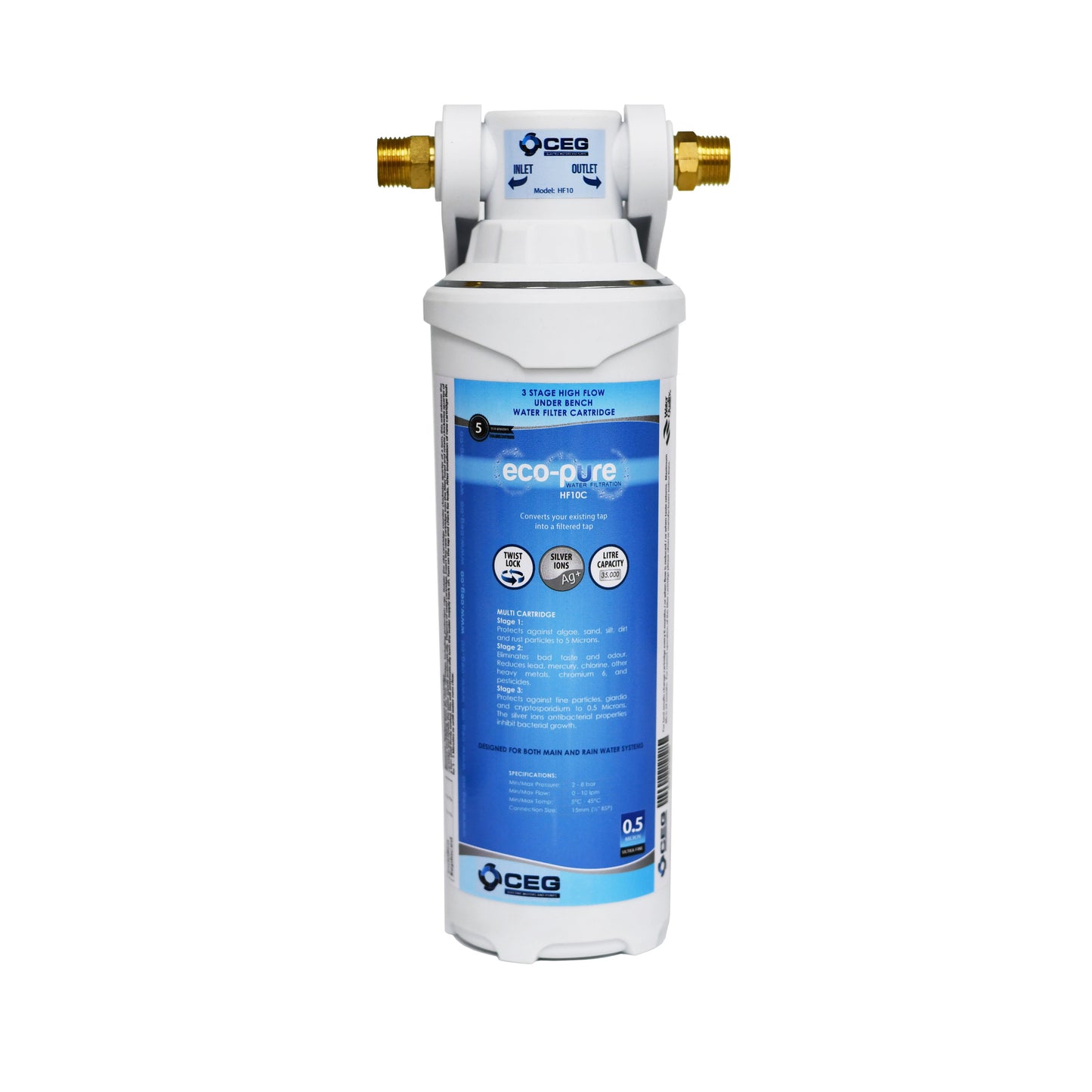 Filtration Station Underbench Drinking Water Filters — Premium Davey HF1M & Essential Eco-Pure (NZ)