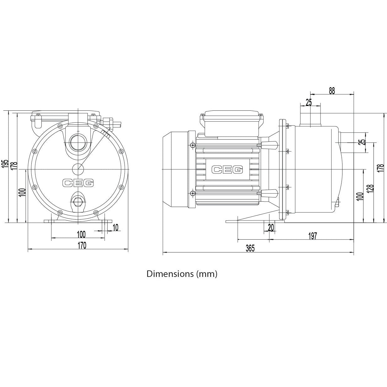 ECO Jet 500 PC PLUS – 0.37kW Jet Pressure Pump with Press Control