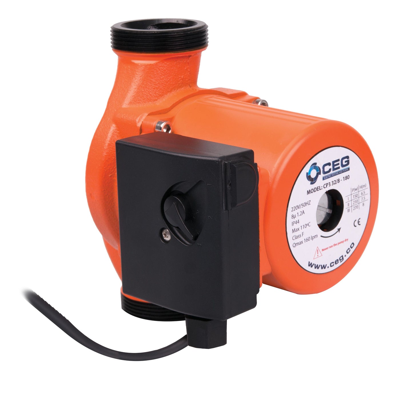 CP3 Cast Circulating Pumps – 3-Speed Hot Water Circulators