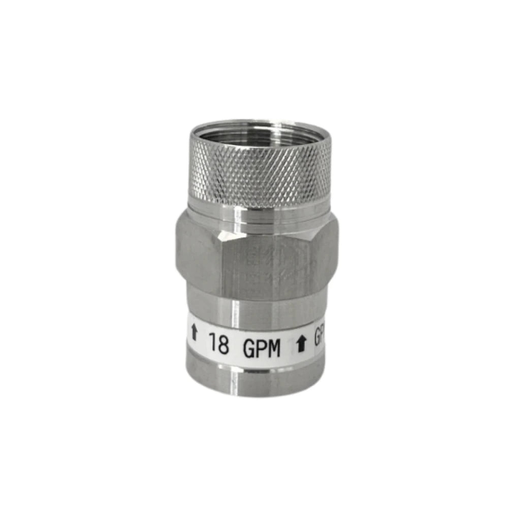 Greenway Stainless Steel Flow Restrictor - UV Water Speed Control - 10-18 GPM