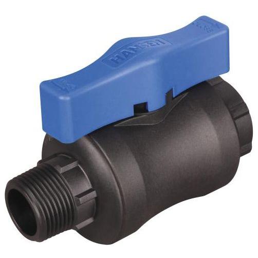 Hansen Full Flow Ball Valve – Blue Handle (Male/Female BSPT)