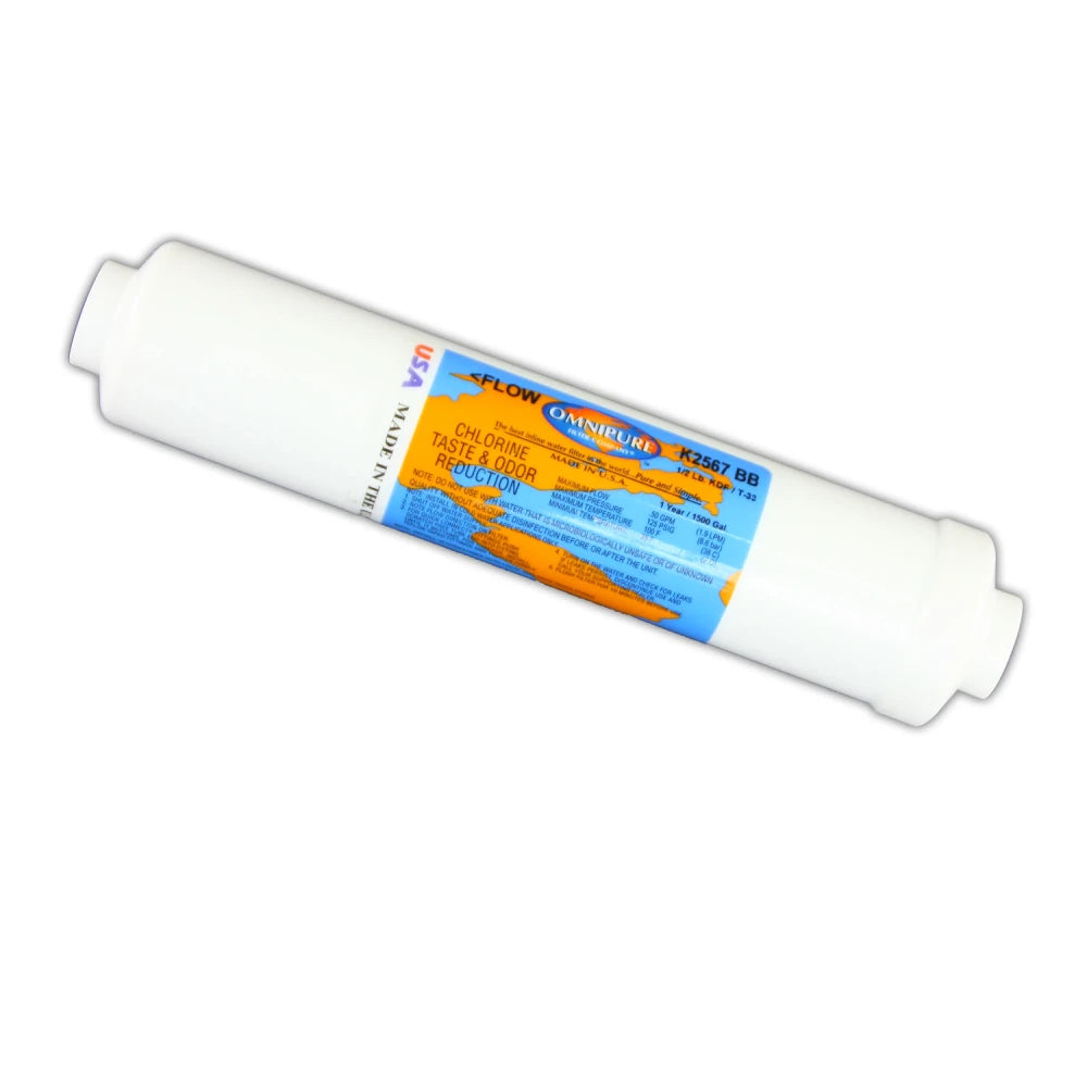 Omnipure K2567 Inline Replacement Filter - KDF & Carbon, JJ or BB Fitting NZ