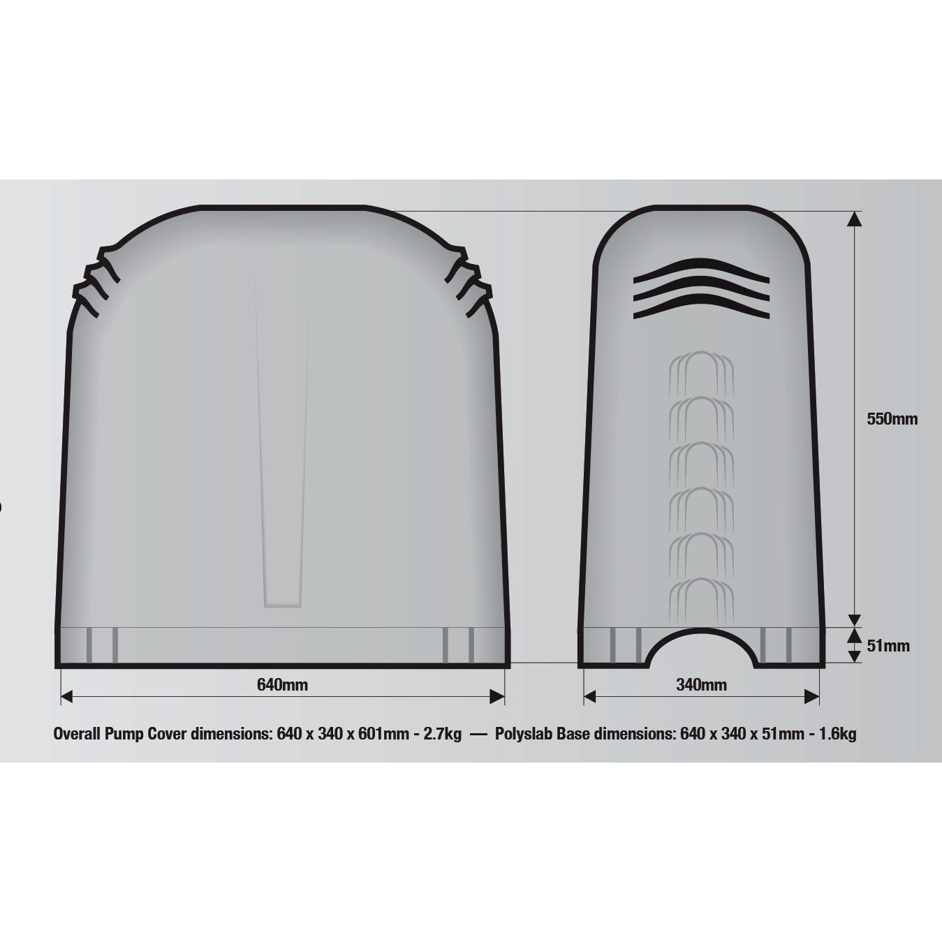 Heavy Duty Pump Cover - Weather Protection