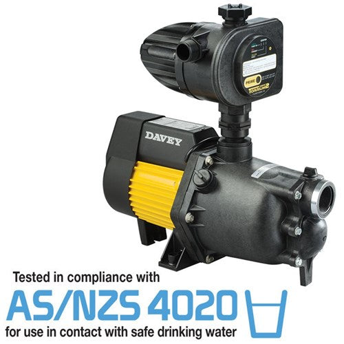 Davey XJ Series with Torrium2 Household Pressure Pumps, XJ50T XJ70T XJ90T