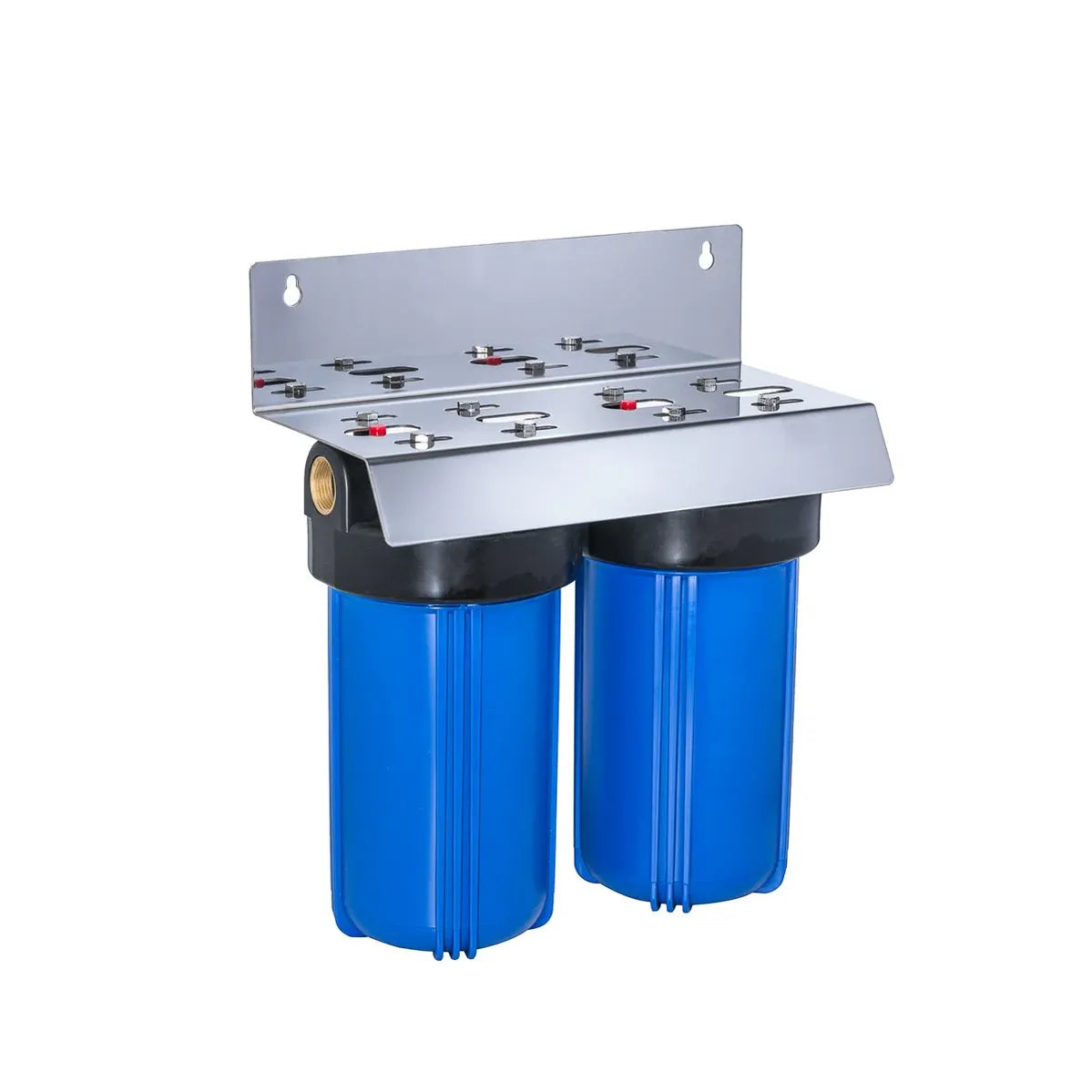 Trevoli Big Blue 10 Inch Twin Filter Housing - Option 2, Rainwater & Tank Water NZ