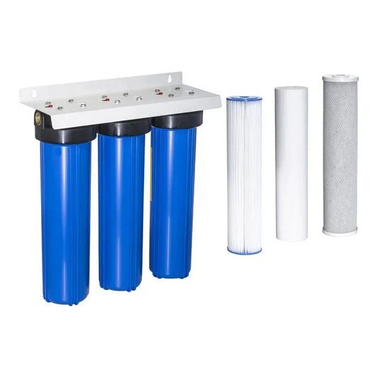 20” Triple Whole House Rainwater Filtration