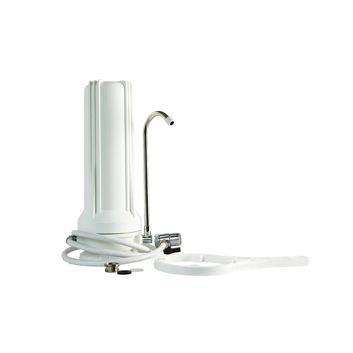 Aquano 10" Standard Countertop Water Filter with 1 Micron Carbon Block Cartridge