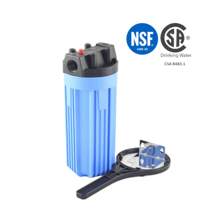 10" Slim Line Water Filter Housing - Complete with Bracket & Spanner