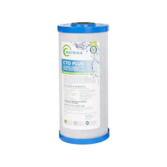 MATRIKX CTO PLUS Carbon Filter - PFAS, Chloramine & VOC Reduction - 1 Micron