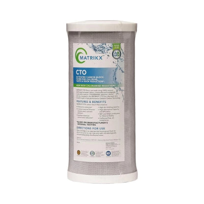 MATRIKX CTO Carbon Block Filter - 10" Jumbo 4.5", 5 or 1 Micron, PFAS and Chloramine Reduction NZ