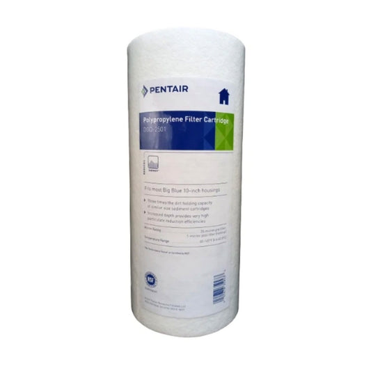 Pentair 10" Jumbo Dual Gradient Density Sediment Water Filter Cartridge – 25 to 1 Micron