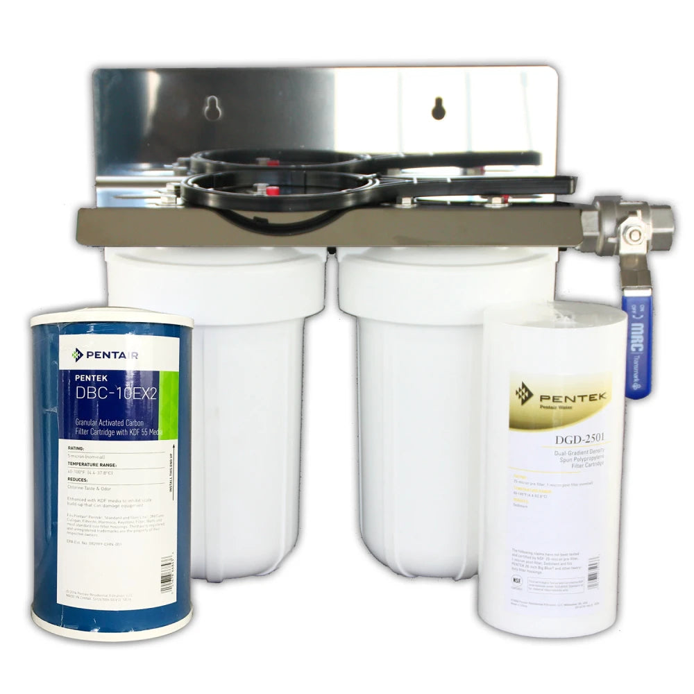 Pentair 10" Jumbo Twin Whole House Water Filter System