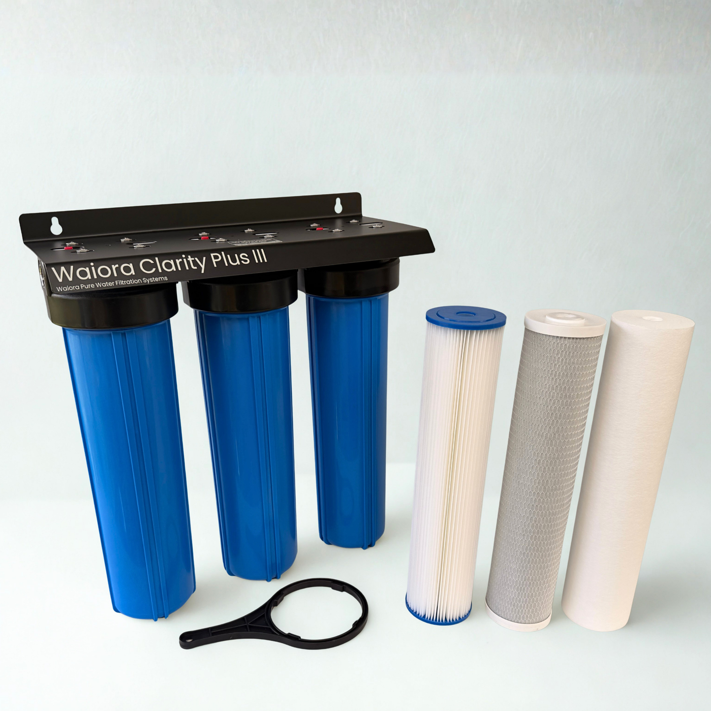 Waiora Clarity Plus III Whole House Rainwater Filter - 3 Stage, 20 Inch Jumbo, Sediment & Taste Removal NZ