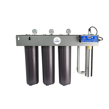 Aquano Klarify UV-320 Whole House Triple-Stage Filtration and UV System
