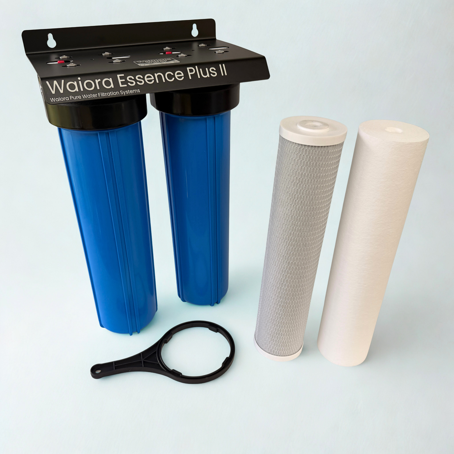 Waiora Essence Plus II Whole House Mains Filter - 2 Stage, 20 Inch Jumbo, High Flow Chlorine Removal NZ