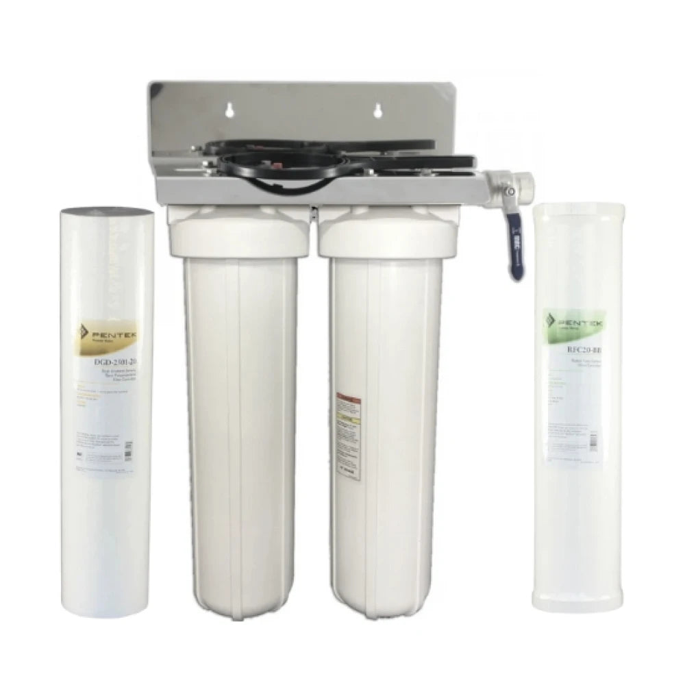 Pentair 20" Jumbo Twin Whole House Water Filter System