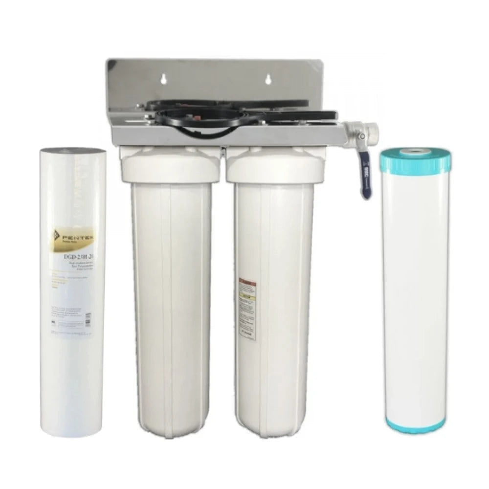 Pentair 20" Jumbo Twin Whole House Water Filter System