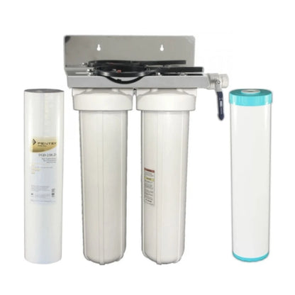 Pentair 20" Jumbo Twin Whole House Water Filter System