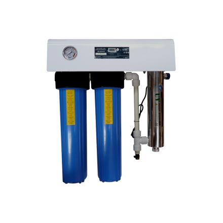 20" 2-Stage Water Filtration System with 48W UV Steriliser – Wall Mount or Stand Option