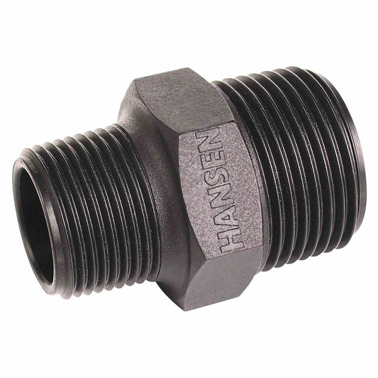Hansen Reducing Hex Nipple – Male BSPT x Male BSPT