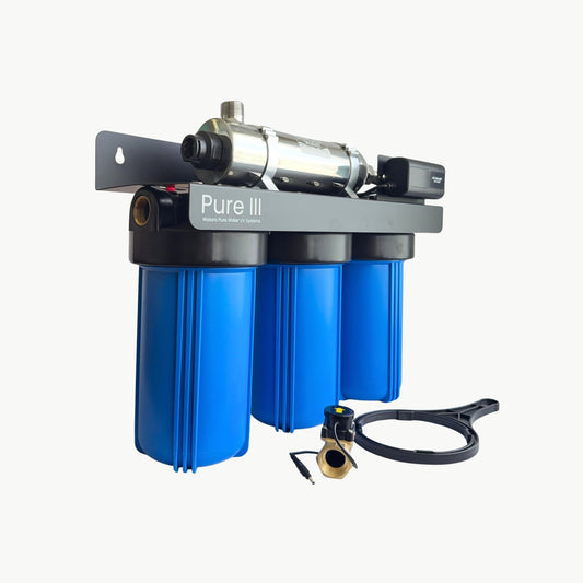 Waiora Pure III UV Water Filter System - Flow-Activated Smart Sterilisation - For Medium Homes