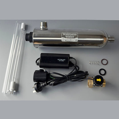 Waimana Flow-Activated UV Unit - 33W & 48W, 25mm BSP, Whole House UV Treatment NZ