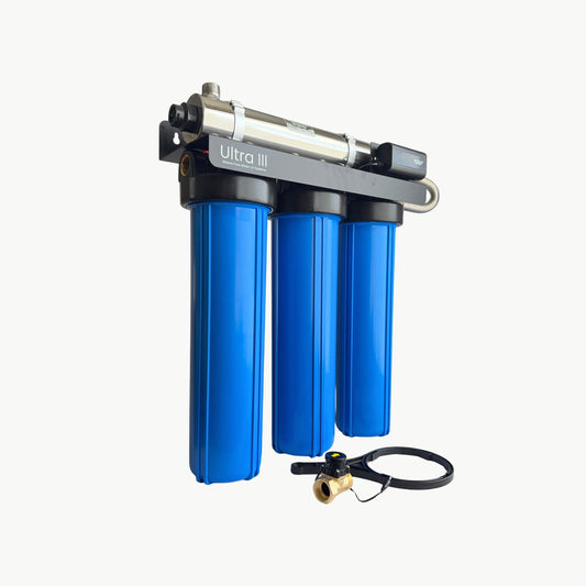 Waiora Ultra III UV Water Filter System - High-Flow 3-Stage Purification - For Large Homes