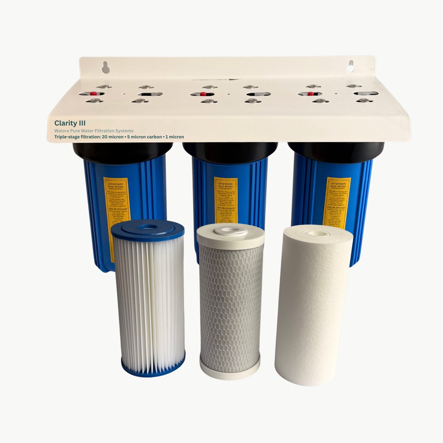 Waiora Clarity III - Whole House Rainwater Filter - Taste & Sediment - 10 Inch Jumbo