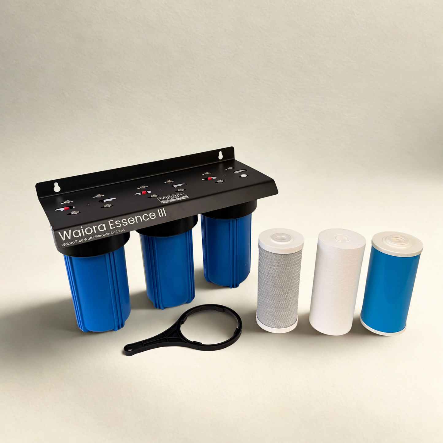 Waiora Essence III Whole House Mains Filter - 3 Stage, 10 Inch Jumbo, Heavy Metal & Chlorine Removal NZ
