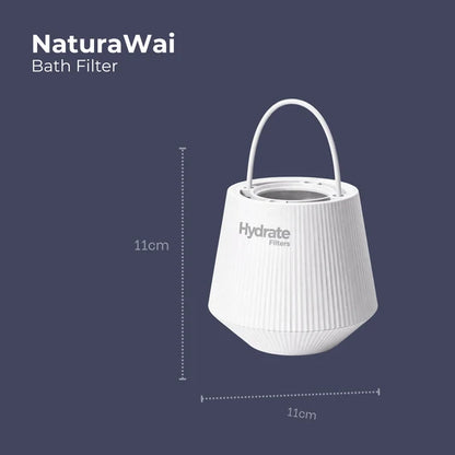 Hydrate Filters NaturaWai Bath Water Filter – Chlorine, Sediment & Heavy Metal Reduction