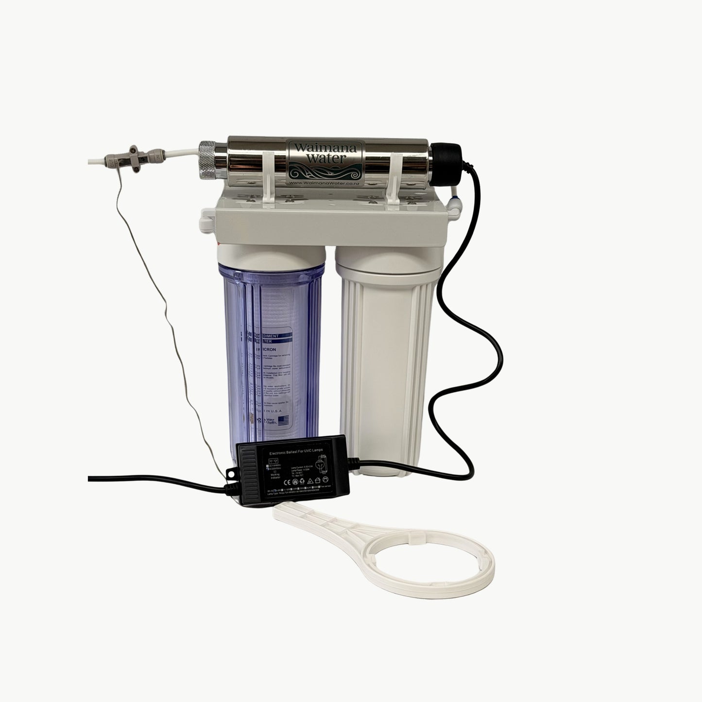 Waimana Waiora Pure Mini II Underbench UV Water Filter - 2 Stage, Flow-Activated UV NZ