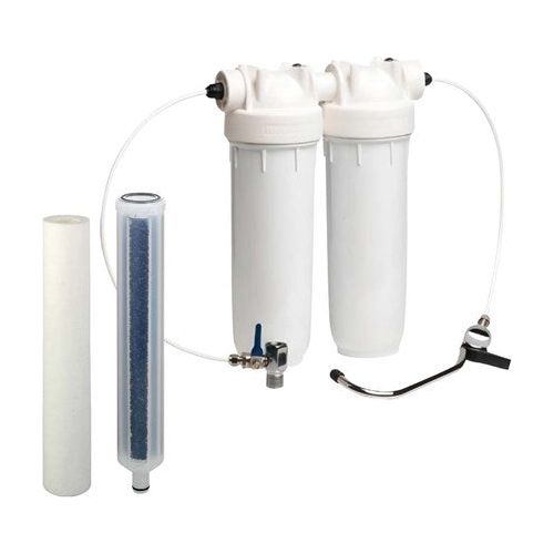 Atlas Filtri DP Bravo Duo Complete Underbench Kit – 5 Micron Polyspun & Granular Activated Carbon Cartridges