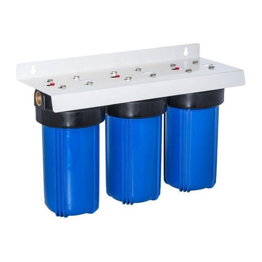 10" Triple Big Blue Jumbo Heavy Duty Filter Housing