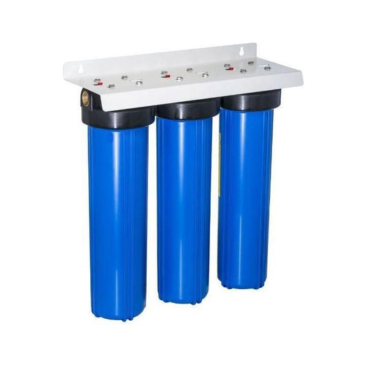 20" Triple Big Blue Jumbo Heavy Duty Filter Housing