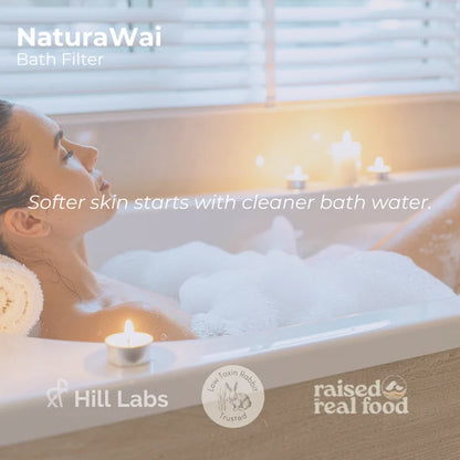 Hydrate Filters NaturaWai Bath Water Filter – Chlorine, Sediment & Heavy Metal Reduction