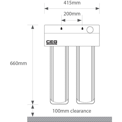 Eco-Pure 20" Jumbo Duplex Kit – Rain (PL 20 Micron / PS 1 Micron) (Medium/Large Home)
