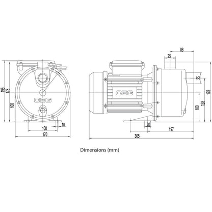 ECO Jet 500 PC PLUS – 0.37kW Jet Pressure Pump with Press Control