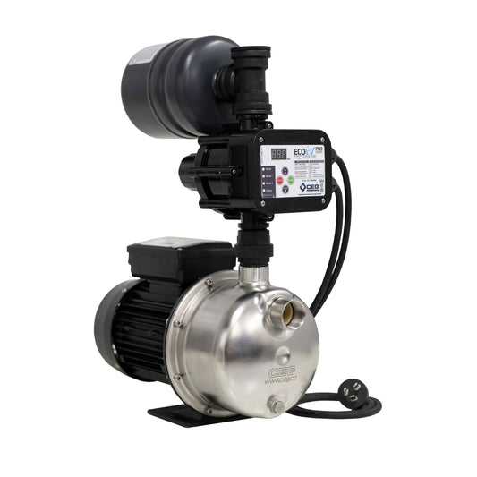ECO Jet 1000 PRO – 0.75kW Jet Pressure Pump with Adjustable Pro Controller & 2L Tank