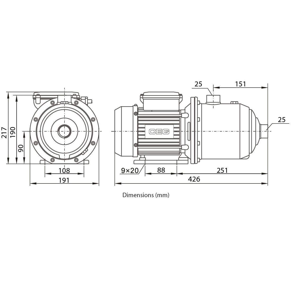 ECO MXA 404 PC PLUS – 1.1kW Multistage Pressure Pump with Press Control