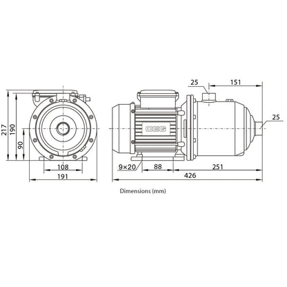 ECO MXA 404 PC PLUS – 1.1kW Multistage Pressure Pump with Press Control