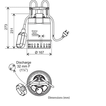 ECO Series – Stainless Steel Submersible Drainage Pumps with Float Switch
