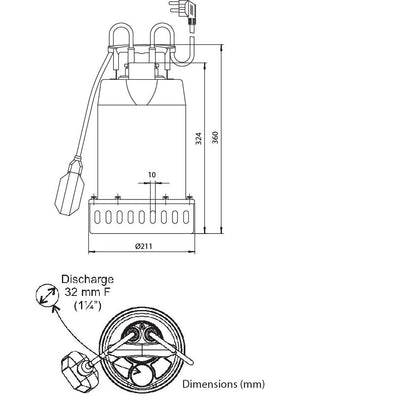 ECO Series – Stainless Steel Submersible Drainage Pumps with Float Switch