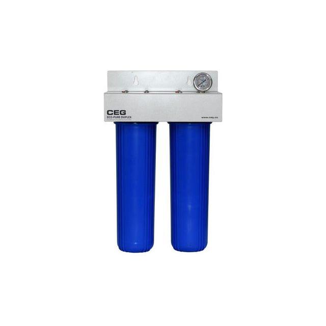Eco Pure 20” Duplex Chlorine Removal Mains Filter System (Medium/Large Home)
