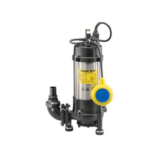 Davey D75GA Submersible Grinder Pump – 0.75kW with Float Switch