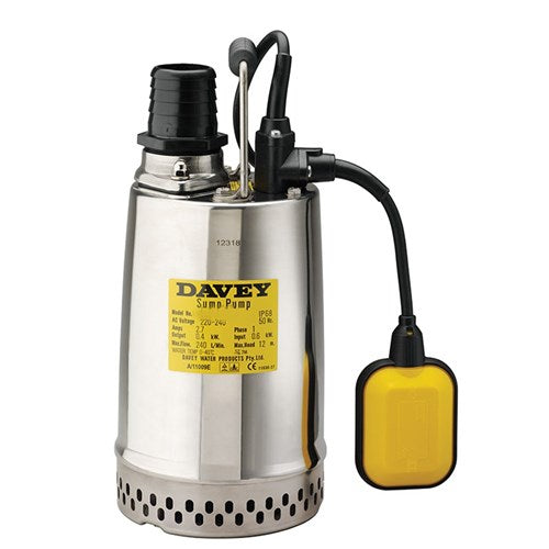 Davey DCS75A/M Submersible Dirty Water Pump – 0.75kW – Auto/Manual Options